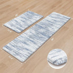 KIMODE Kitchen Mats for Floor, Abstract Kitchen Rugs Sets of 2, Anti Fatigue - Image 3