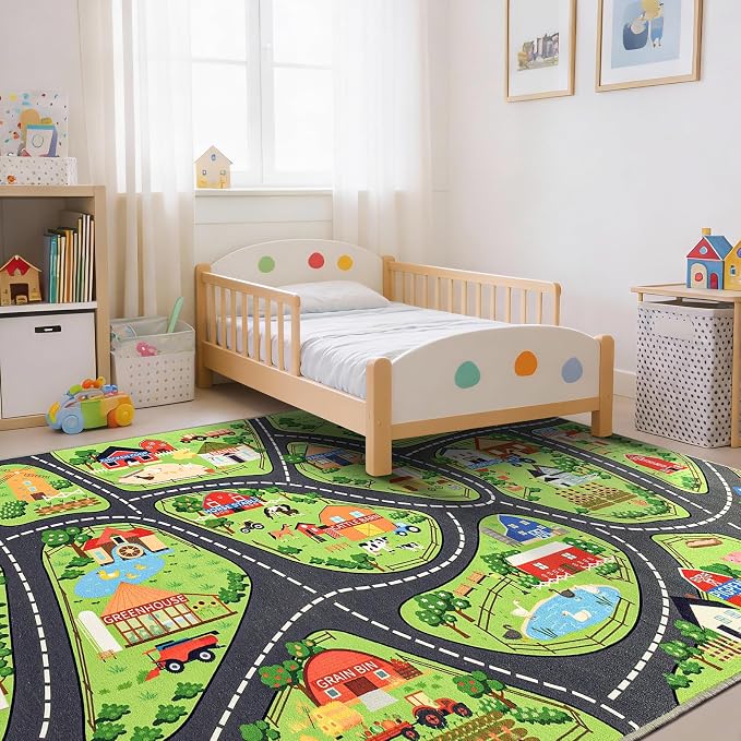 Farmyard Adventure Play Rugs, Educational and Fun Farm Play Mat - Image 4