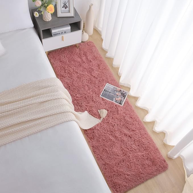 Chicrug Soft Runner Rug for Bedroom Living Room Plush Fluffy Rug 2x10 Feet - Image 8