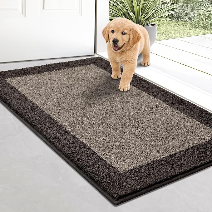 Indoor Door Mat 20" x 32", Washable Kitchen Rug, Non Slip Entryway Rug by Unknown