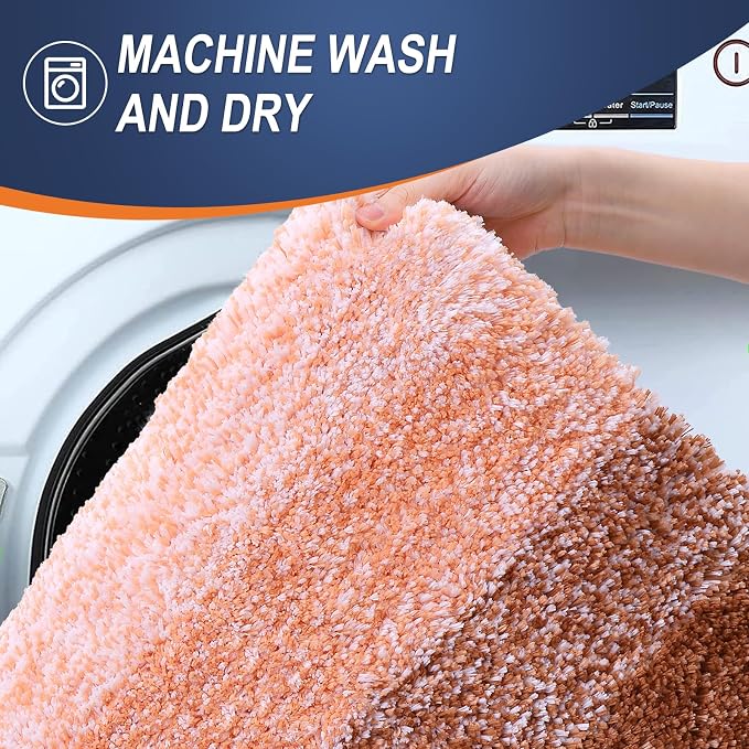 OLANLY Large Bathroom Rugs Mat 50x30, Extra Soft Absorbent Microfiber Bath Rugs - Image 5