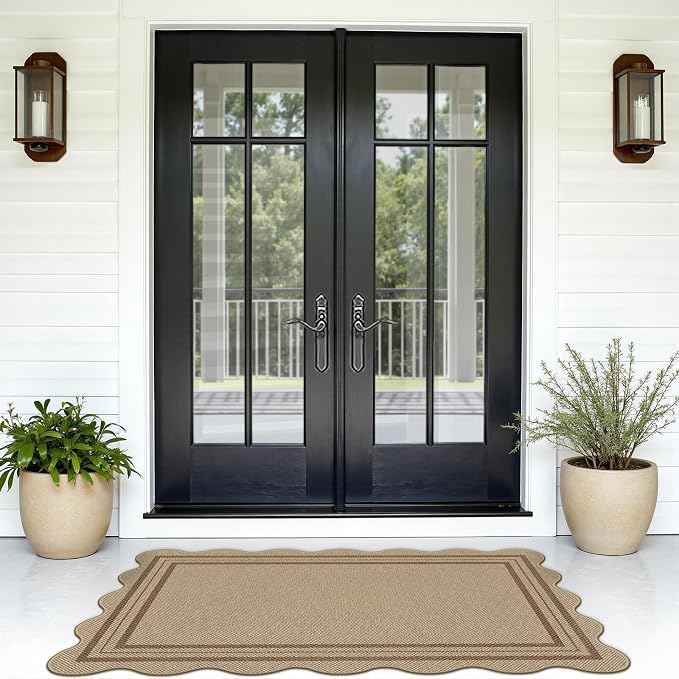 Modern Easy Jute 3x5 Outdoor Patio Rug, Washable Rugs - Image 7
