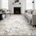8x10 Area Rug Living Room Rug: Washable Modern Abstract Soft Thin Rug Indoor by FXRHLP