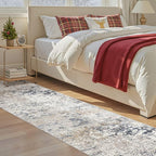 DMOYEST Washable Runner Rug for Hallway: 2.6x8 Neutral Modern Abstract Low Pile - Image 7