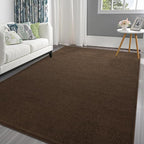 Pettop 4x6 ft Brown Area Rugs for Bedroom Living Room, Washable Memory Foam by Pettop