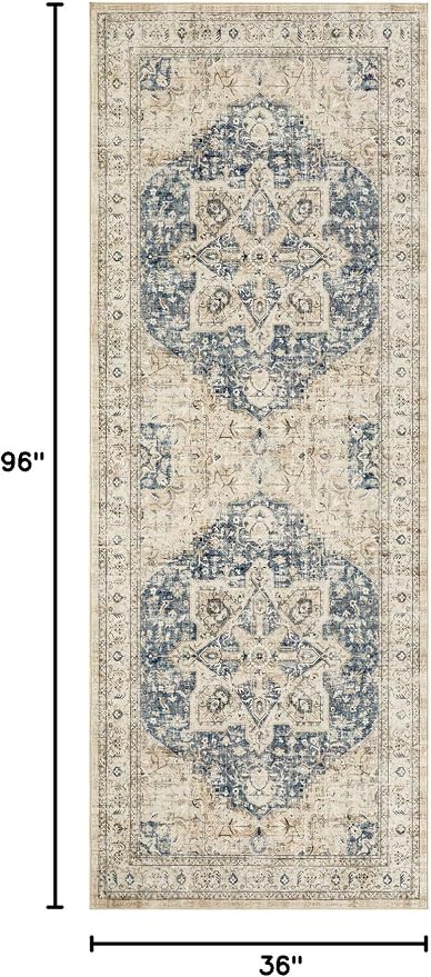 Tortania Area Rug 3x8 Runner Rugs - Image 2