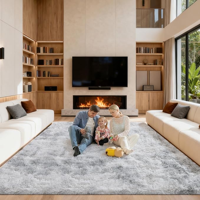 Area Rugs 9x12 Living Room, Large Fluffy Rugs by Unknown