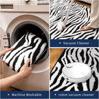 YIHOUSE 6×9 Ft Area Rugs, Washable Plush Soft Zebra Print Carpet, Non-Slip - Image 8