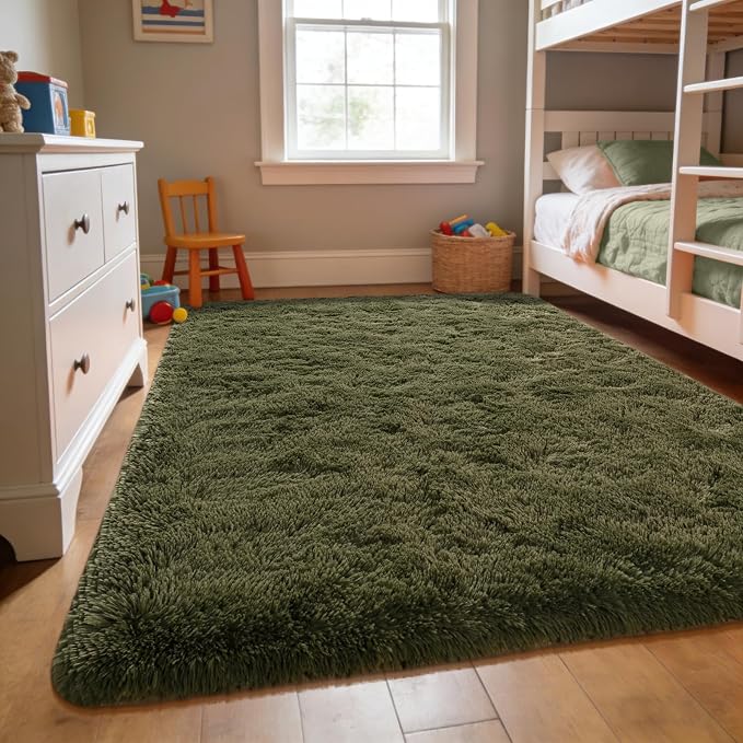 Andecor Soft Fluffy Bedroom Rugs, 4 x 6 Feet Indoor Shaggy Plush Area Rug - Image 4
