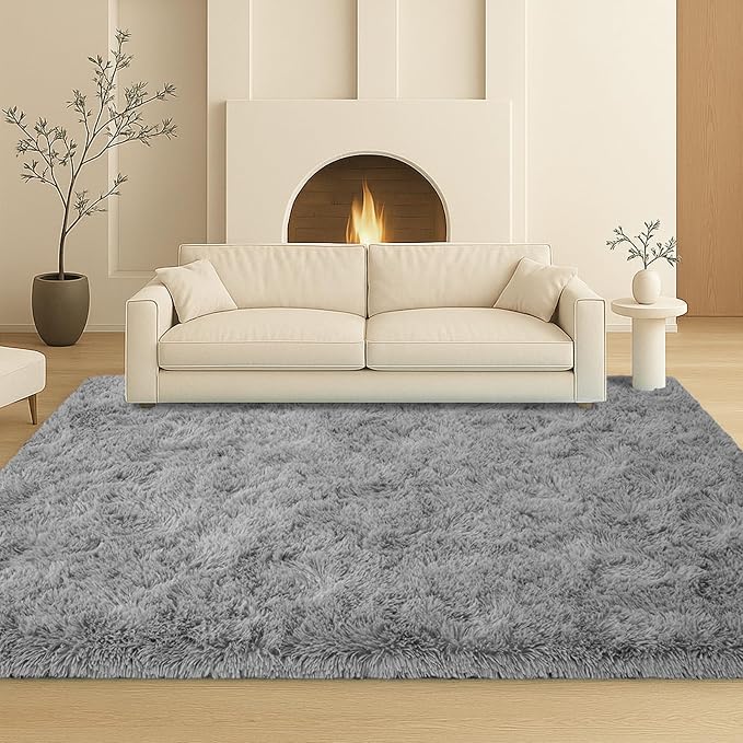 5x7ft Fluffy Plush Shag Rug, Soft Area Rug by Mtandyx
