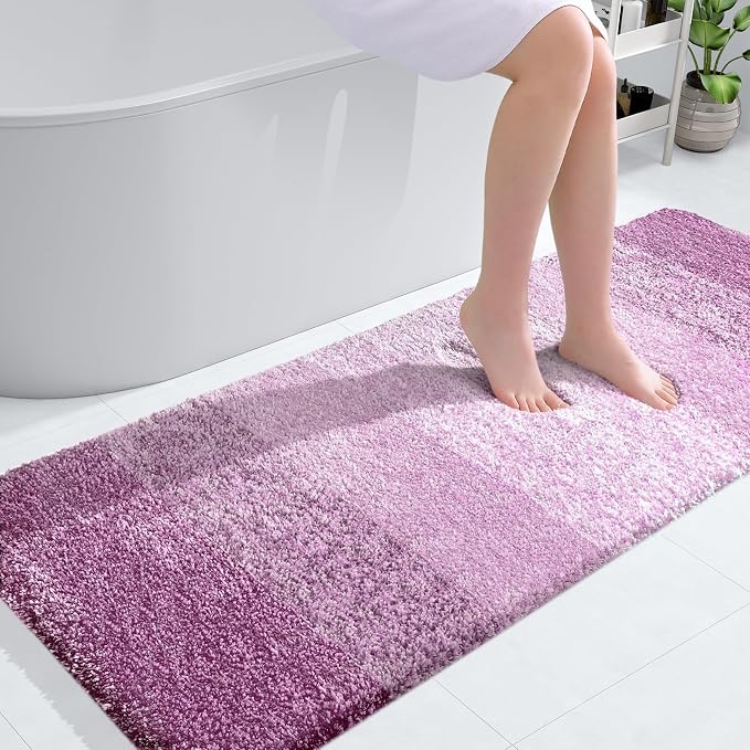 OLANLY Large Bathroom Rugs Mat 54x24, Extra Soft Absorbent Microfiber Bath Rugs by OLANLY
