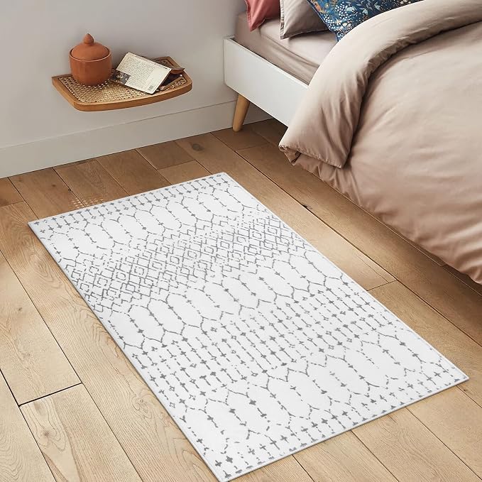 Lahome Moroccan Entryway Washable Rugs 2x3 Non-Slip Thin Kitchen Rug Throw - Image 5