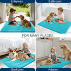 OLANLY Dog Door Mat for Muddy Paws 44x24, Ultra Absorbent Chenille Mud Doormat - Image 8