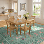 DUKINO 5x7 Rug, Washable Animal Living Room Rug - Image 7