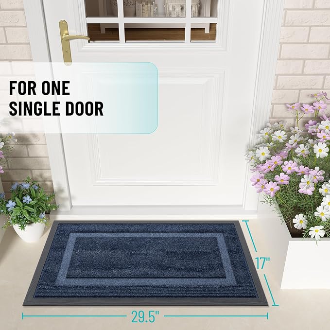 OLANLY Front Door Mat Indoor Outdoor Entrance, Waterproof All-Season, - Image 2