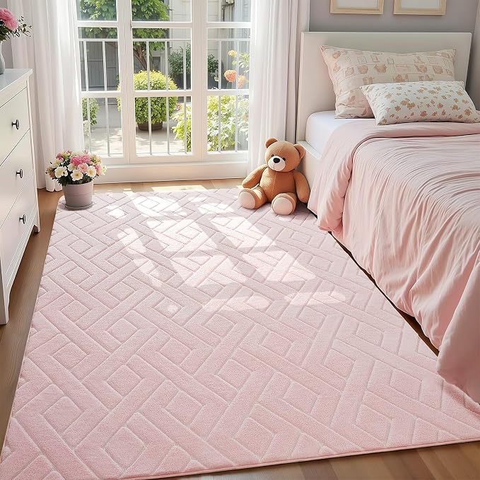 Macgace Ultra Soft Pink Area Rug - Image 3