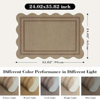 Easy Jute Outdoor Mats for Front Door, 2x3 Small Washable Kitchen Rugs - Image 2