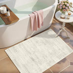 Latte&Fog Washable 2x3 Entryway Rug, Vintage Ivory Area Rugs - Image 3