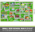 Capslpad Green Car Road Kid Rug Carpet Playmat - Image 2