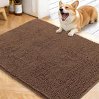 OLANLY Dog Door Mat for Muddy Paws 40x32, Absorbs Moisture and Dirt, Absorbent by OLANLY
