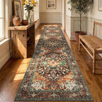 Yamaziot Washable Runner Rug, 3x14 Non-Slip Boho Vintage Hallway Rug Runner by Yamaziot