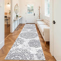 HEBE Hallway Runner Rug 3'x14' Washable Vintage Distressed Area Rugs Non Slip by HEBE