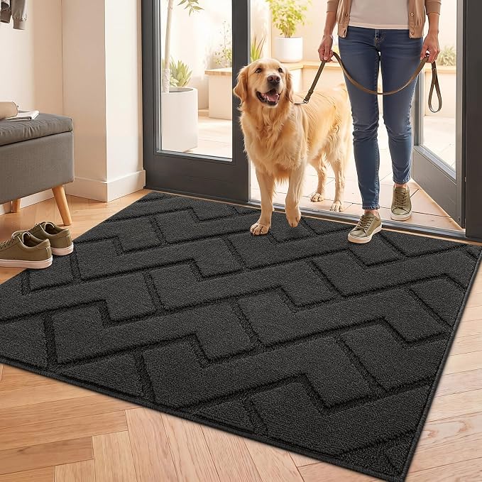 hicorfe Front Door Mat Outside Entrance, Stain and Fade Resistant, Non Slip by Hicorfe