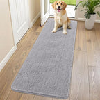 Smiry Dog Door Mat for Muddy Paws 70x24, Absorbent Dirt Trapper, Non-Slip by Smiry