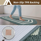 COSY HOMEER Kitchen Rugs and Mats Sets of 2PCS Non Slip Kitchen Mats - Image 4