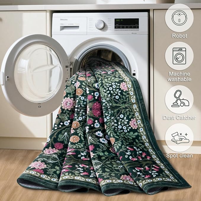 Runner Rug for Entryway: 2.6x14 Kitchen Rugs Non Slip Washable Ultra-Thin Soft - Image 8