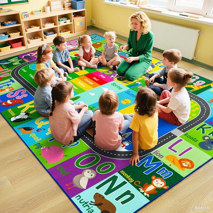 HOMORE Kids Rug, 6x9 Kids Educational Area Rugs - Image 5