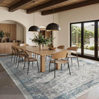 Rugxara 9x12 Extra Large Washable Area Rug, Soft Neutral Vintage Boho Rug - Image 3