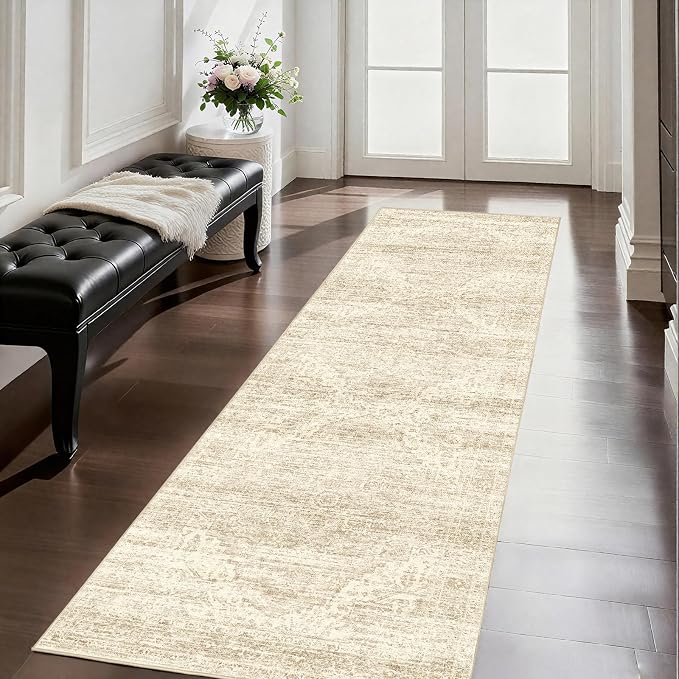 Washable Runner Rugs for Hallway 2x6 Rug Runners, Boho Vintage Kitchen Runner by Unknown
