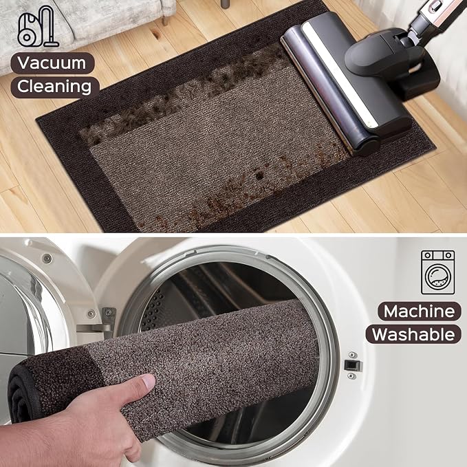 Machine Washable Runner Rug 32" x 96", Non Slip Kitchen Mat - Image 7