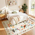 LIANLAM 5x7 Cat Lover's Area Rug, Washable Large Rug - Image 2