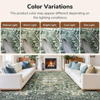 Lessymo Washable 8×10 Green Area Rugs - Image 8