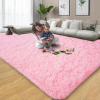 qulint 9x12 Rugs for Living Room, Large Fluffy Pink Area Rugs for Bedroom - Image 7