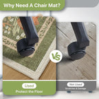 36"x60" Office Chair Mat for Hardwood Tile Floor, Under Desk Carpet Protector - Image 4
