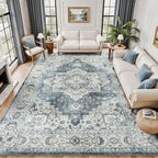 Lessymo Washable Area Rug for Living Room, 10x14 Large Rugs by Lessymo