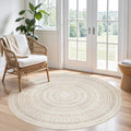 cotiled 5x5 Round Area Rugs Living Room Rug: Washable Boho Rugs by COTILED