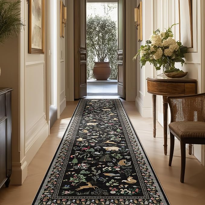 Machine Washable Kitchen Runner Rugs: 2'x10' Hallway Runner Non Slip Low Pile - Image 5