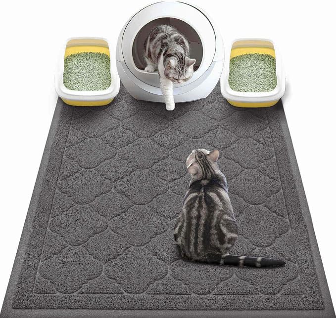 WePet Cat Litter Box Mat, Kitty Premium PVC Pad, Durable Trapping Rug, by WePet