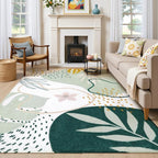 Lahome Green Machine Washable Rugs by Lahome