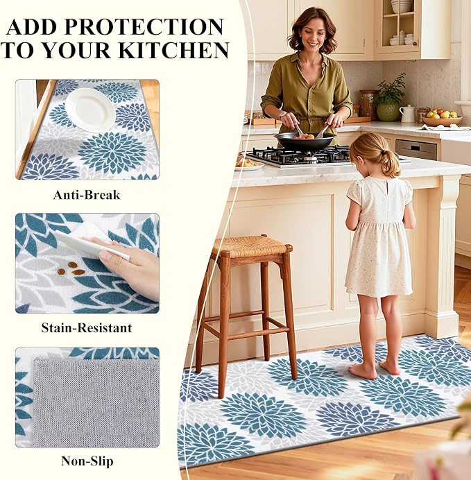 Ileading Boho Kitchen Rugs Sets 3 Piece - Image 3