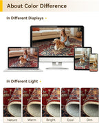 RELEANY Area Rugs Runner 2'6"x5' Washable Non-Slip, Floral Vintage Distress - Image 7
