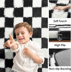 KICMOR Black and White 3x5 Rugs - Image 2