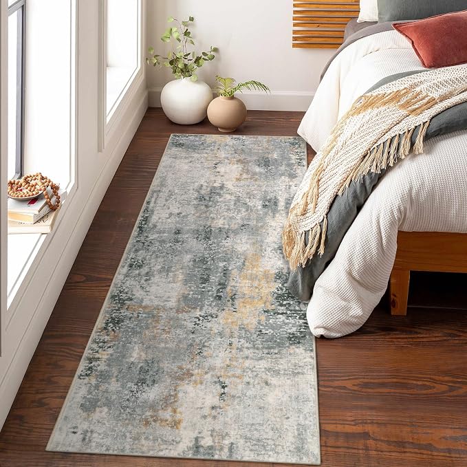 Lahome Modern Abstract Runner Rug - Image 3