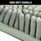 H.VERSAILTEX Microfiber Bath Rugs Chenille Floor Mat Ultra Soft Washable - Image 3