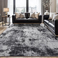 Rugflix 10x12 Area Rugs for Living Room, Big Washable Dark Carpet Non-Slip for by RugflixAreaRugs
