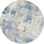 Lahome Washable Round Rug 5Ft, Soft Contemporary Large Indoor Carpet - Image 9